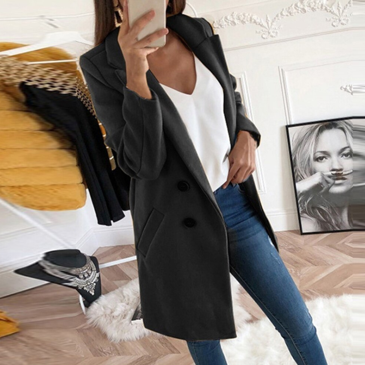 Fatal Allure Paris™ chic blazer coat