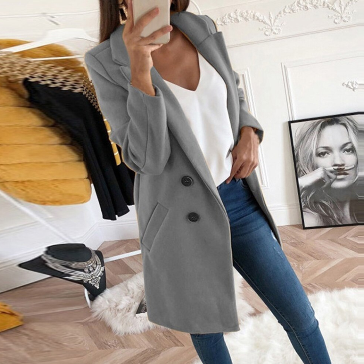 Fatal Allure Paris™ chic blazer coat